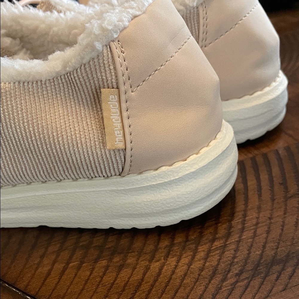 Hey Dude Women's Tan Corduroy Shoes - Picture 4 of 6
